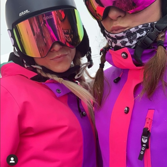 ELECTRIC PINK AND PURPLE SKI OUTFITS BRAND NEW - Picture 3 of 9